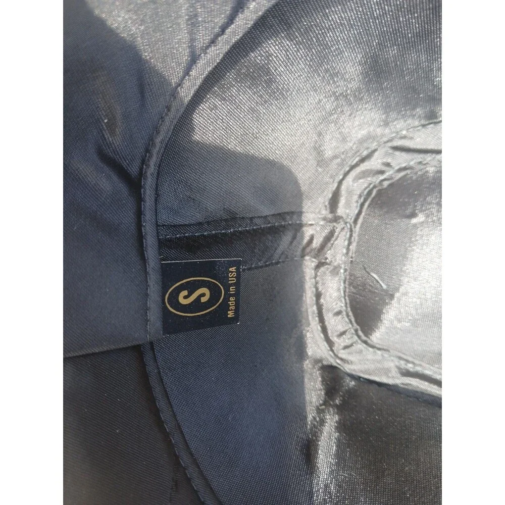 Vintage Yamaha Black Corduroy Cowboy Hat Feather Band- Size Small